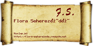 Flora Seherezádé névjegykártya